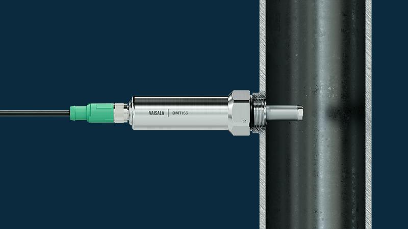 DMT153 installed in a pipe