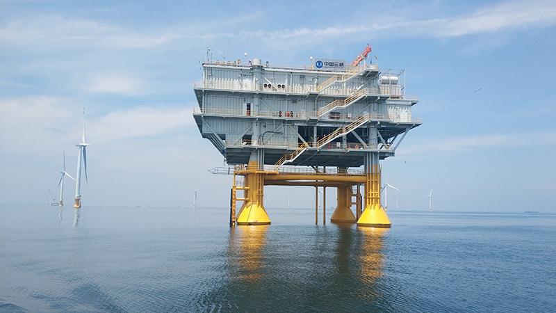 Un parc éolien offshore sous la propriété de Three Gorges New Energy Dalian Power Generation Co. Ltd (société Dalian)