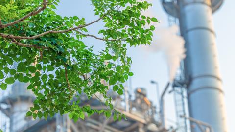 Green factory industry for good environment 
