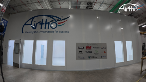 Airtho cleanroom at UNH’s Olson Center.