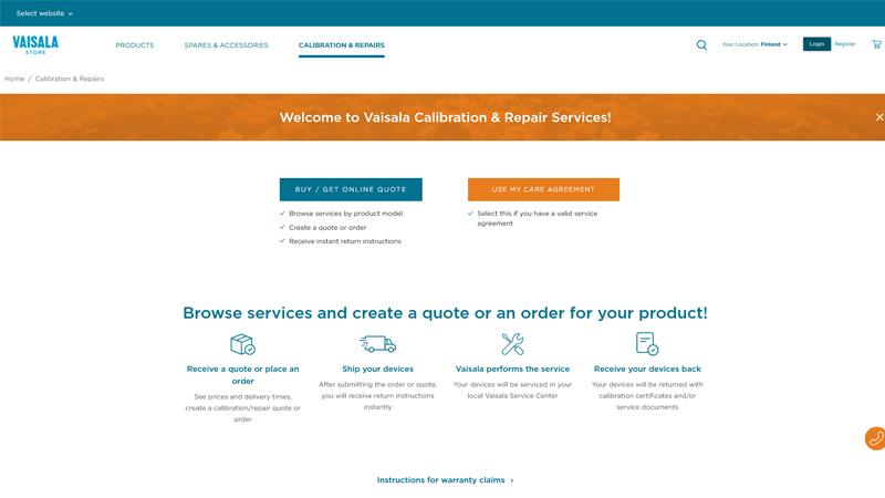 Vaisala Online Store 