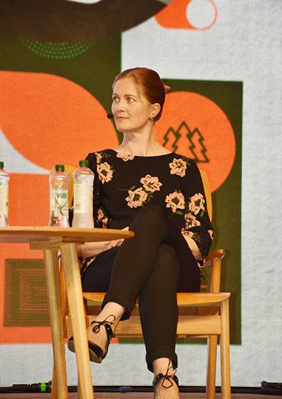 Jenni Brunila at the Talk Helsinki panel