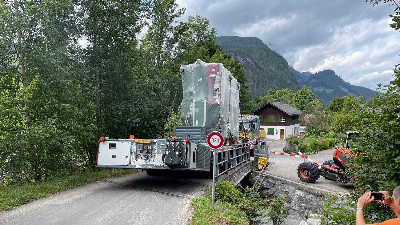 Transporting an OPT100 to a Power Transformer in the Alps