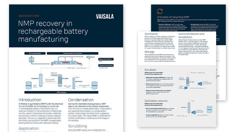NMP in secondary battery manufacturing 
