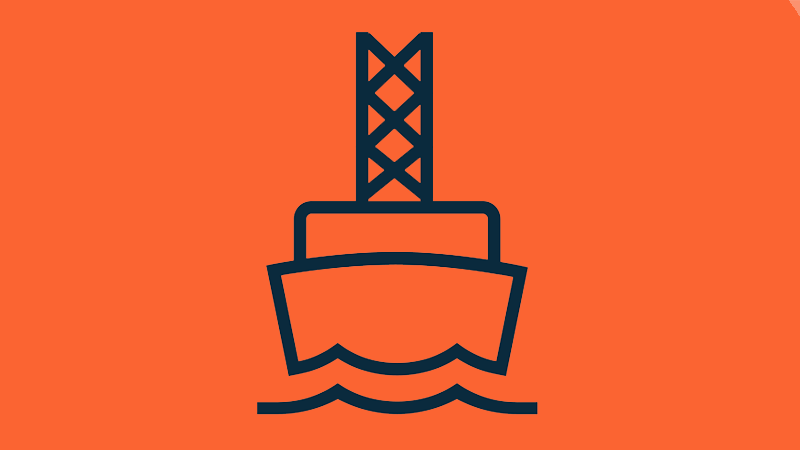 Offshore construction icon